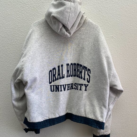 Vintage Oral Roberts University MV Sport Reversible Jacket Men's 2XL Blue Gray - Picture 1 of 10